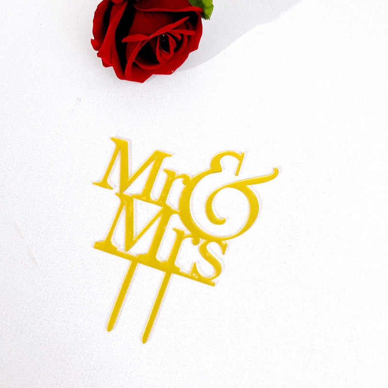 11PCS Mr & Mrs Cupcake Toppers Glitter Love Heart Cupcake Picks Wedding Engagement Cake Decorations for Bridal Shower Theme Birthday Party Supplies Gold