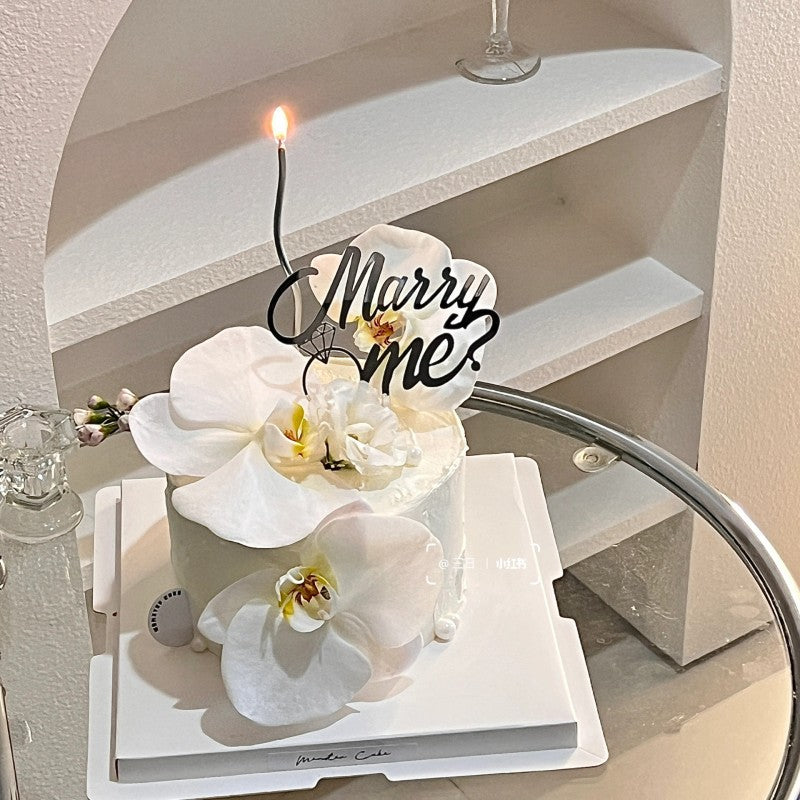 3pcs Get Married New Wedding Cake Topper Acrylic Wedding Engagement Cake Topper Wedding & Engagement Party Baking Cake Decoration