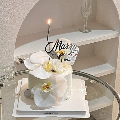 3pcs Get Married New Wedding Cake Topper Acrylic Wedding Engagement Cake Topper Wedding & Engagement Party Baking Cake Decoration