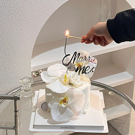 3pcs Get Married New Wedding Cake Topper Acrylic Wedding Engagement Cake Topper Wedding & Engagement Party Baking Cake Decoration