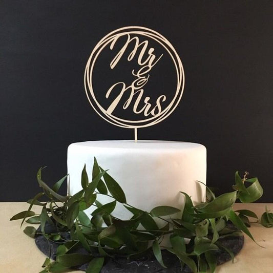 10pcs Wooden Mr and Mrs Cake Topper Wedding Cake Toppers Custom Cake Topper Gift Decoration Engaged Foam Ring Finger | Bride To Be Bridesmaid Favors Bridal Shower Engagement Party