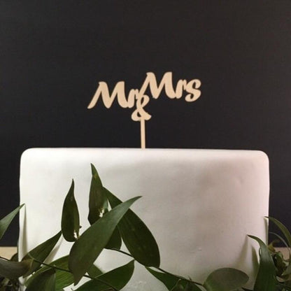 10pcs Wooden Mr and Mrs Cake Topper Wedding Cake Toppers Custom Cake Topper Gift Decoration Engaged Foam Ring Finger | Bride To Be Bridesmaid Favors Bridal Shower Engagement Party