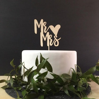 10pcs Wooden Mr and Mrs Cake Topper Wedding Cake Toppers Custom Cake Topper Gift Decoration Engaged Foam Ring Finger | Bride To Be Bridesmaid Favors Bridal Shower Engagement Party