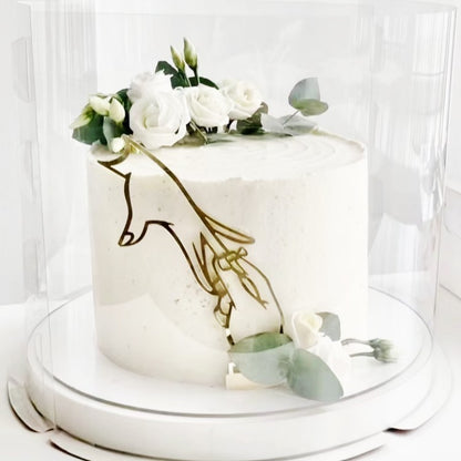 4pcs Romantic Proposal Cake Topper - Wedding Acrylic Side Decor for Couples