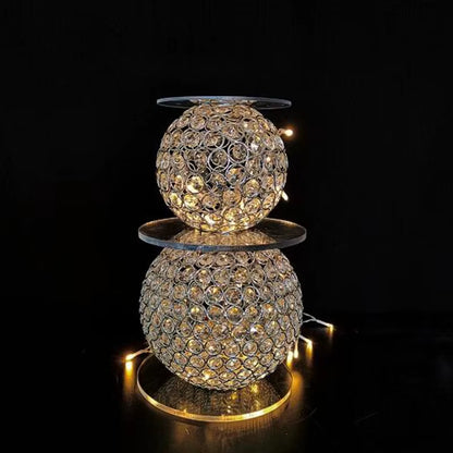 Wedding Cake Stand Table Centerpiece Crystal Round Separator Stands Set for Wedding Cake Accessories