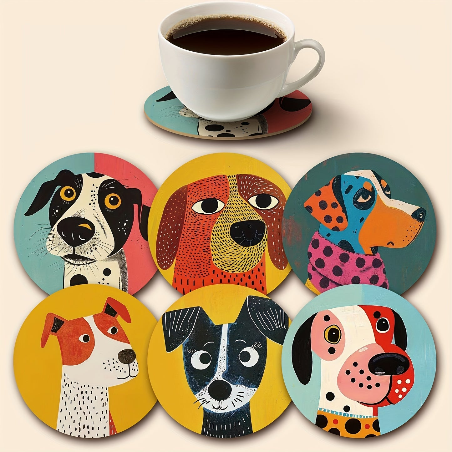 Coasters wooden cup mats essential holidays