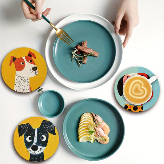 Coasters wooden cup mats essential holidays