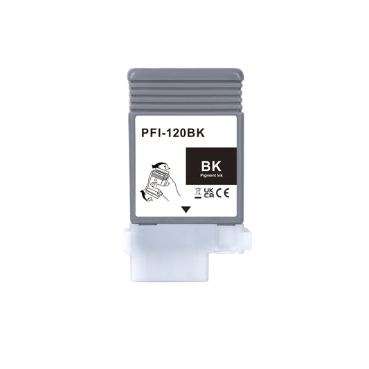 Compatible Ink Cartridges Replacement for Canon PFI120 to use with Canon imagePROGRAF iPF TM-200 TM-300 TM-305 TM-205 (2 Matte Black, 1 Black, 1 Cyan, 1 Magenta, 1 Yellow, 6 Pack)